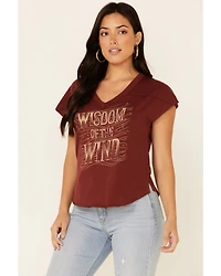 Shyanne Women's Wisdom Of The Wind Graphic Short Sleeve Tee