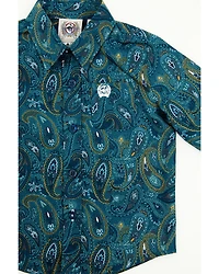 Cinch Infant Boys' Paisley Print Long Sleeve Button-Down Western Shirt