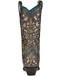 Corral Women's Inlay & Studs Western Boots - Snip Toe