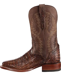El Dorado Men's Handmade Caiman Belly Stockman Boots - Broad Square Toe