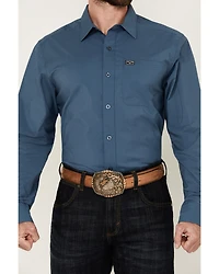 Kimes Ranch Men's Linville Solid Long Sleeve Button-Down Performance Western Shirt