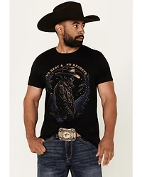 Cody James Men's No Regrets Cowboy Short Sleeve Graphic T-Shirt