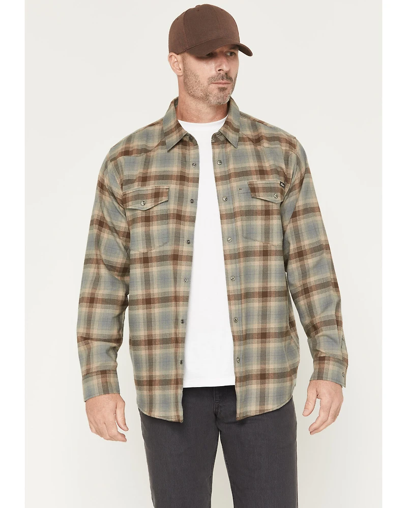 Thorogood Men's Plaid Print Long Sleeve Snap Flannel Shirt