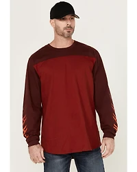 Hawx Men's FR Color Block Long Sleeve Graphic Work T-Shirt