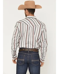 Cody James Men's Saddle Ridge Striped Print Long Sleeve Snap Western Shirt