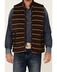 Cripple Creek Men's Navajo Print Zip-Front Blanket Vest