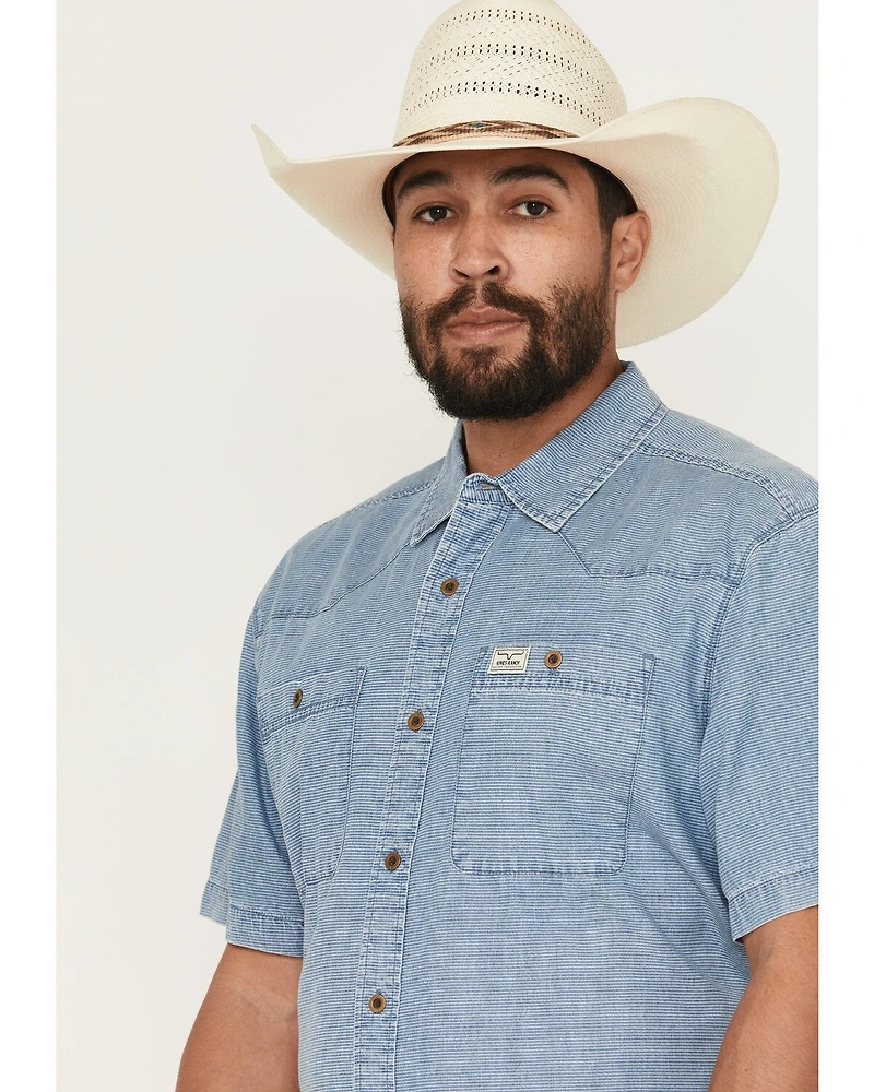 Kimes Ranch Men's Shifter Solid Short Sleeve Button-Down Western Shirt