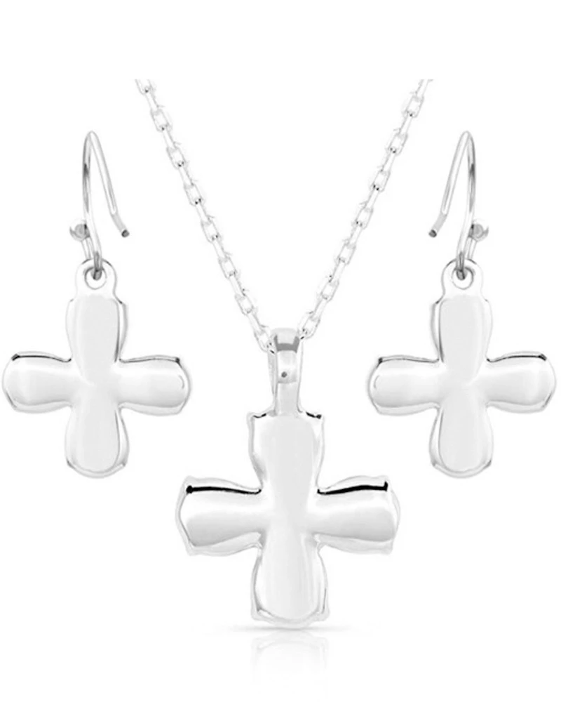 Montana Silversmiths Women's Wildflower Turquoise Jewelry Set - 2 Piece