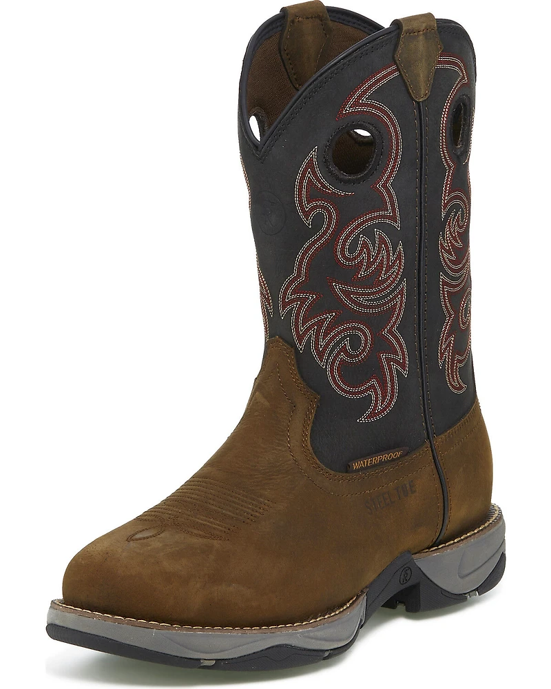 Tony Lama Men's Junction Waterproof Western Work Boots - Steel Toe