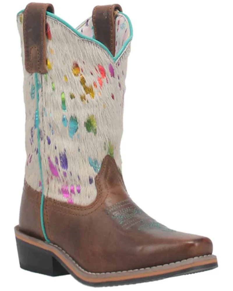 Dan Post Little Girls' Rumi Western Boots - Broad Square Toe