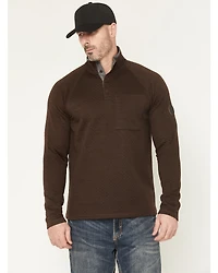 Brothers and Sons Men's Sherman Solid 1/4 Button-Down Pullover