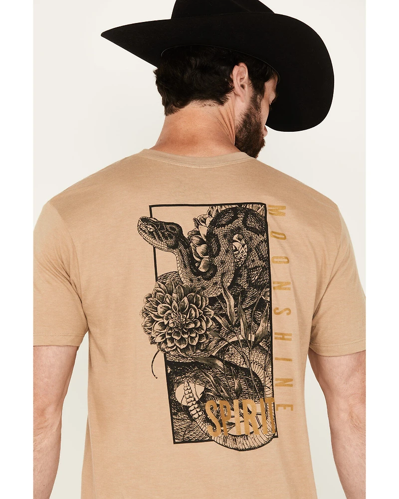 Moonshine Spirit Men's Card Player Short Sleeve Graphic T-Shirt