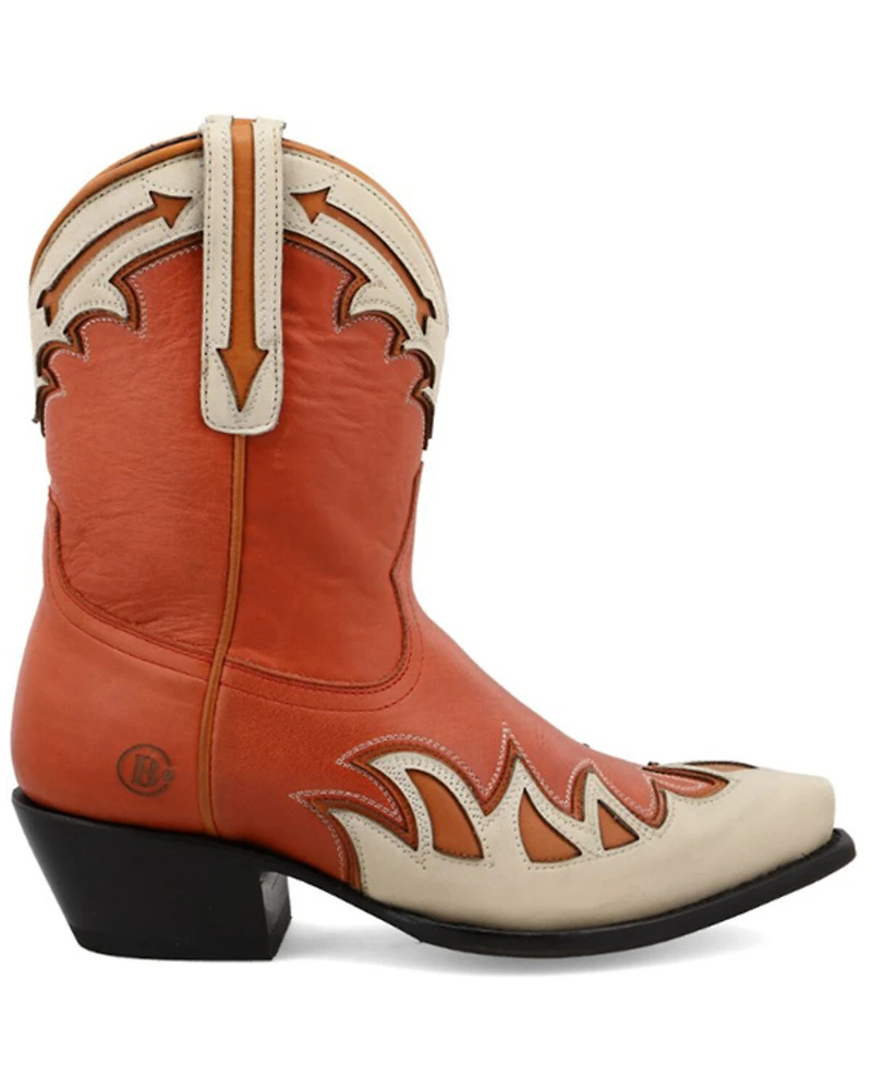 Black Star Women's Cell-Sole Leather Western Booties - Snip Toe