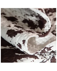Wrangler Cowhide Quilt Set - Twin