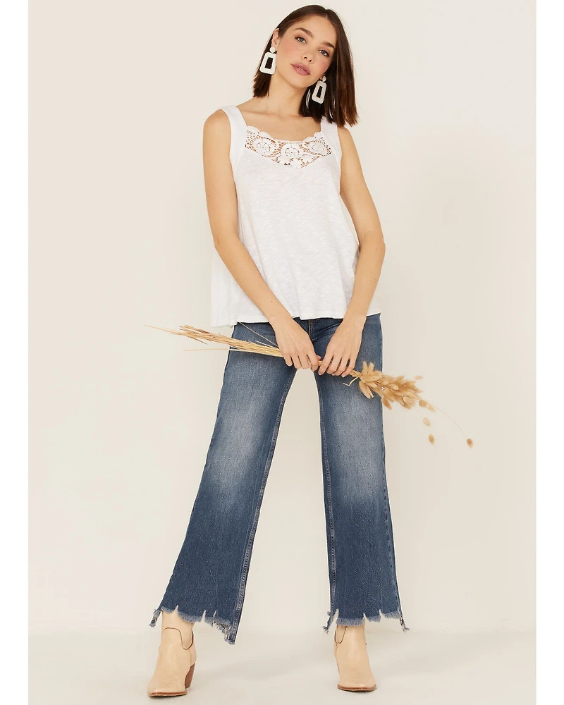 Wrangler Retro Women's Crochet Knit Lace Tank Top