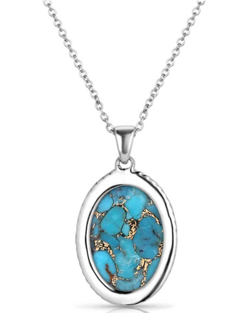 Montana Silversmiths Women's Wisdom Of The West Turquoise Necklace