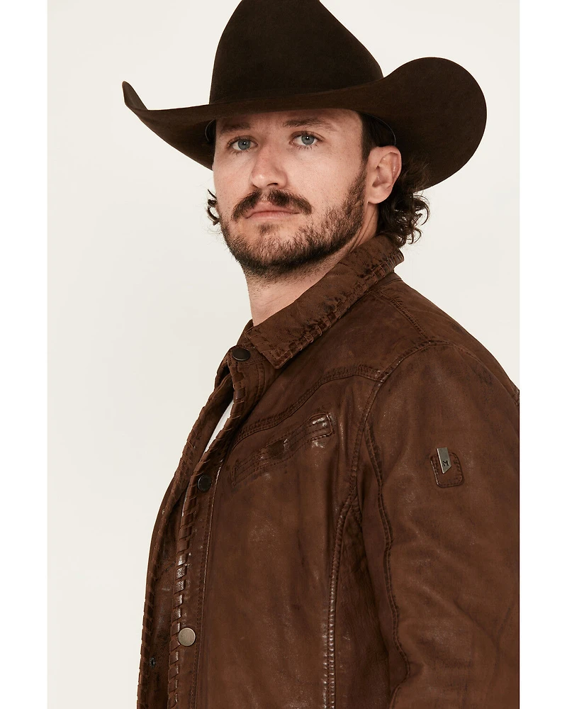 Mauritius Leather Men's Woodly Whipstitch Jacket