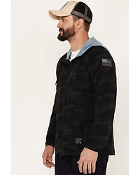 Howitzer Men's Camo Combatant Hooded Track Jacket