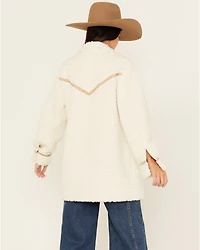 Shyanne Women's Reversible Faux Suede Sherpa Jacket