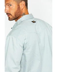 Hawx Men's Twill Pearl Snap Long Sleeve Western Work Shirt - Tall