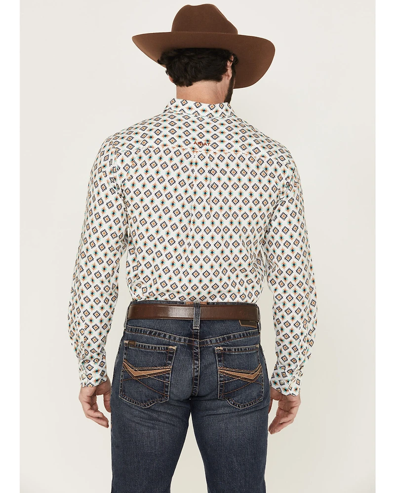 Ariat Men's Judas Geo Print Long Sleeve Button-Down Western Shirt
