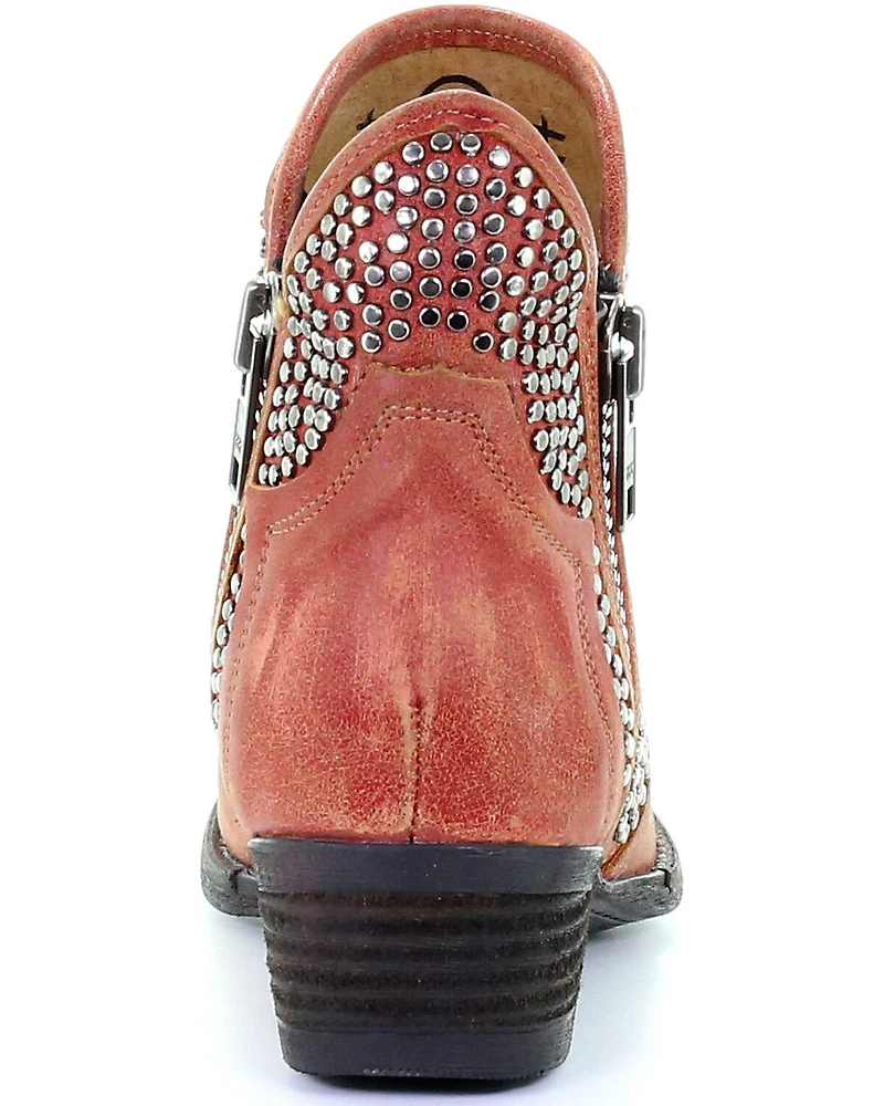 Circle G Women's Studded Booties - Round Toe