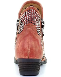 Circle G Women's Studded Booties - Round Toe