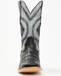 Tanner Mark Men's Exotic Caiman Belly Tall Western Boots - Broad Square Toe