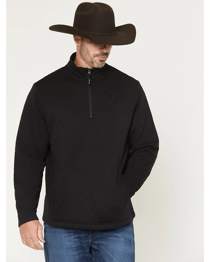 George Strait by Wrangler Men's Solid 1/4 Zip Pullover