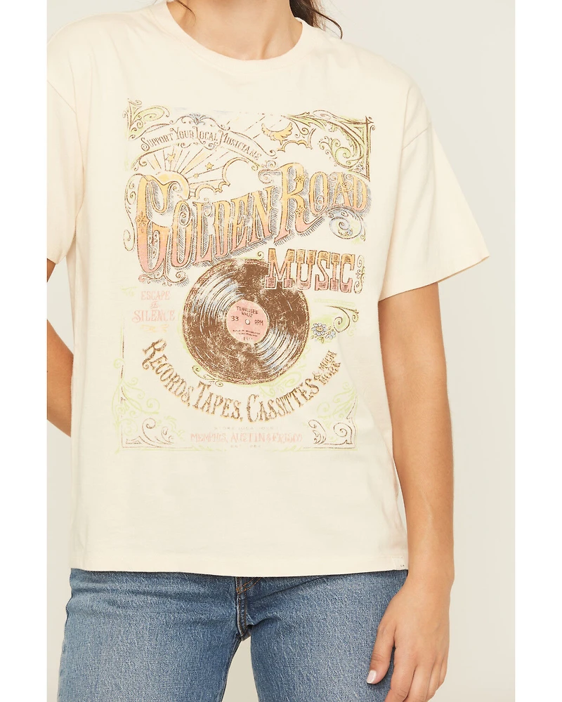 Cleo & Wolf Women's Golden Road Short Sleeve Graphic Tee