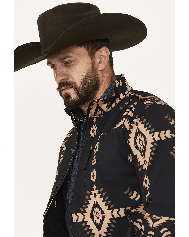 Hooey Men's Southwestern Print Softshell Jacket