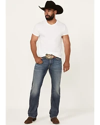 Moonshine Spirit Men's Cantina Wash Decker Slim Straight Stretch Denim Jeans