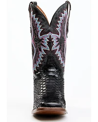 Dan Post Women's Back Cut Python Exotic Western Boot - Broad Square Toe