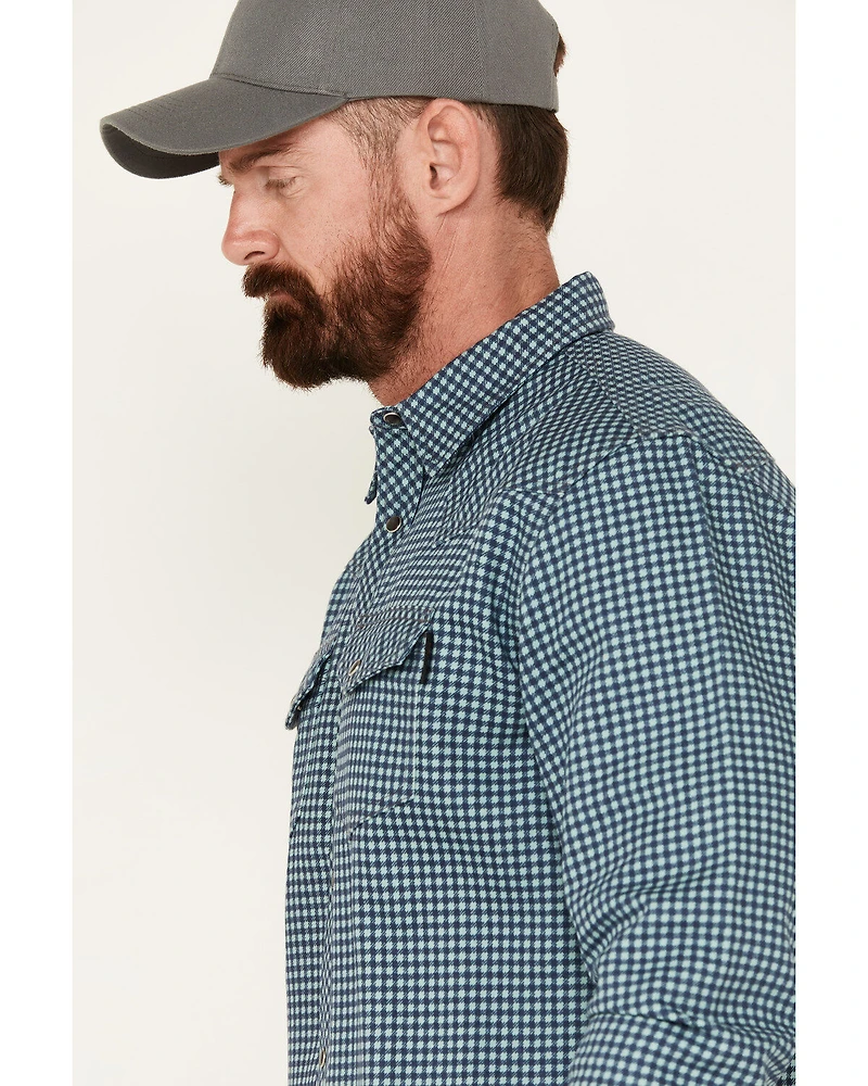 Cody James Men's FR Midweight Geo Print Long Sleeve Pearl Snap Western Shirt
