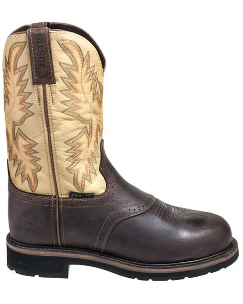 Justin Men's Superintendent Western Work Boots - Steel Toe