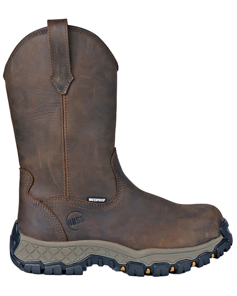Hoss Men's 11" Waterproof Wellington Work Boots - Composite Toe