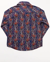 Cody James Toddler Boys' Jefferson Printed Long Sleeve Snap Western Shirt