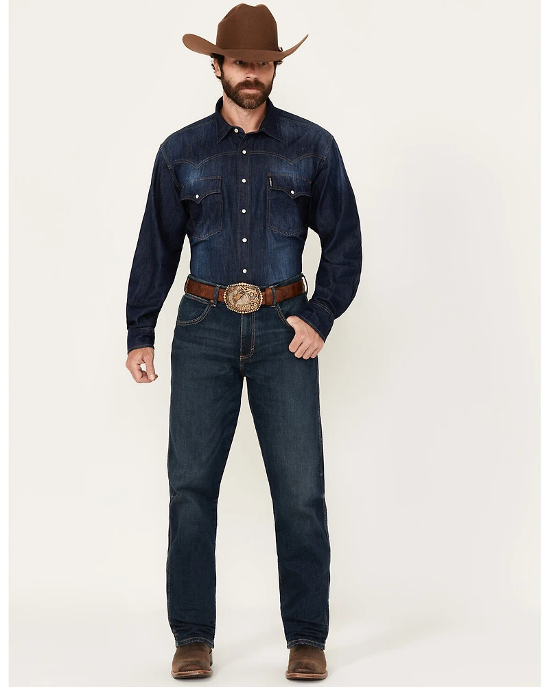 Wrangler 20X Men's Medium Wash Harper Slim Bootcut Stretch Denim Jeans - Tall
