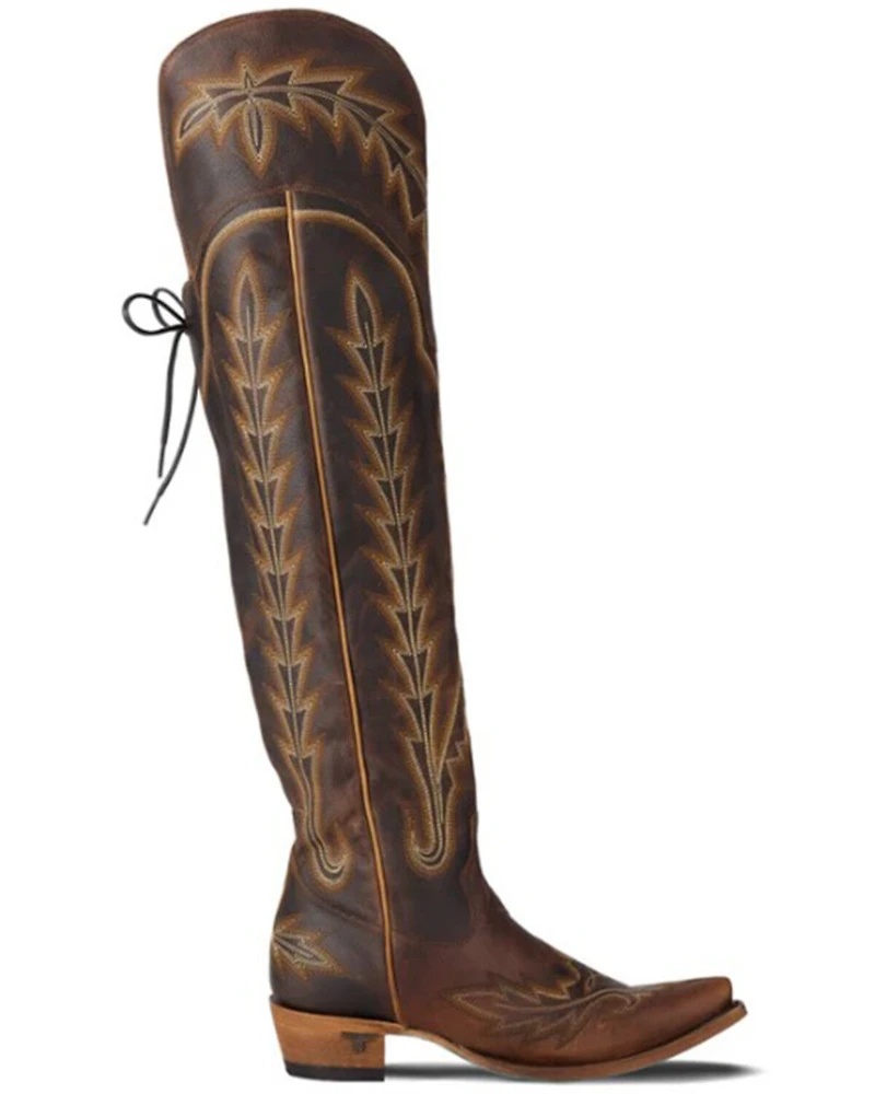 Lane Women's Lexington Over The Knee Corset Western Boots - Snip Toe