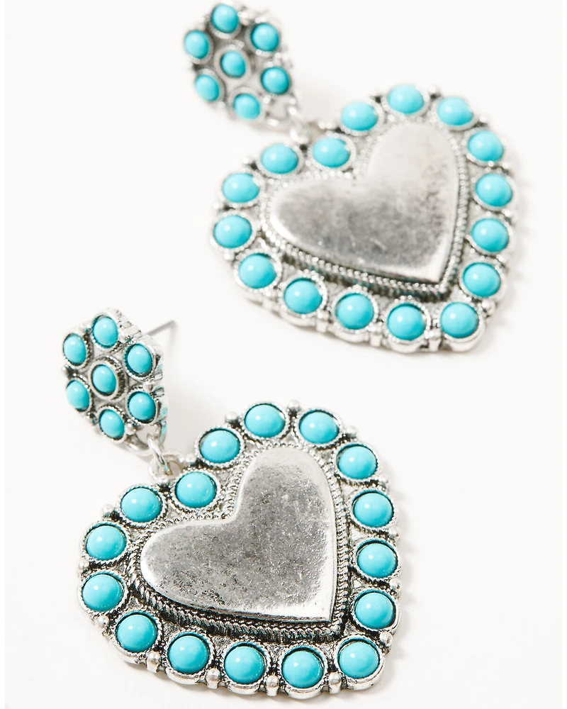 Shyanne Women's Heart Statement Earrings