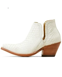 Ariat Women's Exotic Python Dixon Western Booties - Snip Toe