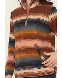 Wrangler Women's Striped Sherpa Pullover