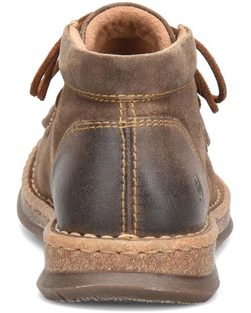 Born Men's Brock Distressed Casual Shoes - Moc Toe