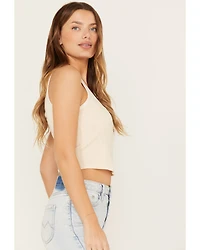 Cleo + Wolf Women's Cropped Ribbed Tank Top