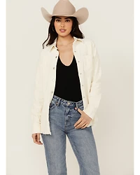 Rock & Roll Denim Women's Corduroy Long Sleeve Snap Shirt