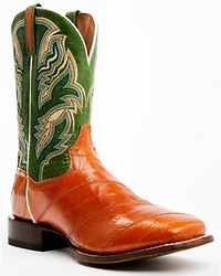 Dan Post Men's Camel Eel Exotic Western Boots - Broad Square Toe