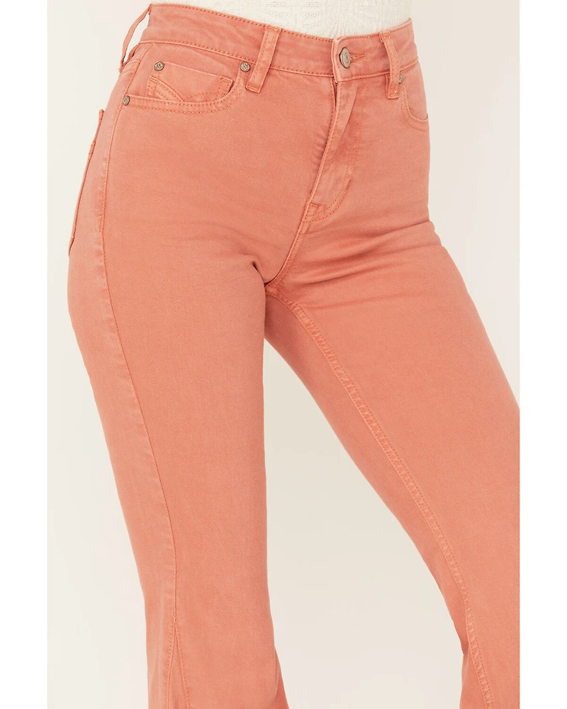 Shyanne Women's High Rise Super Flare Stretch Jeans