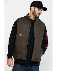 Ariat Men's Loden Rebar Washed Dura Canvas Insulated Work Vest - Big & Tall