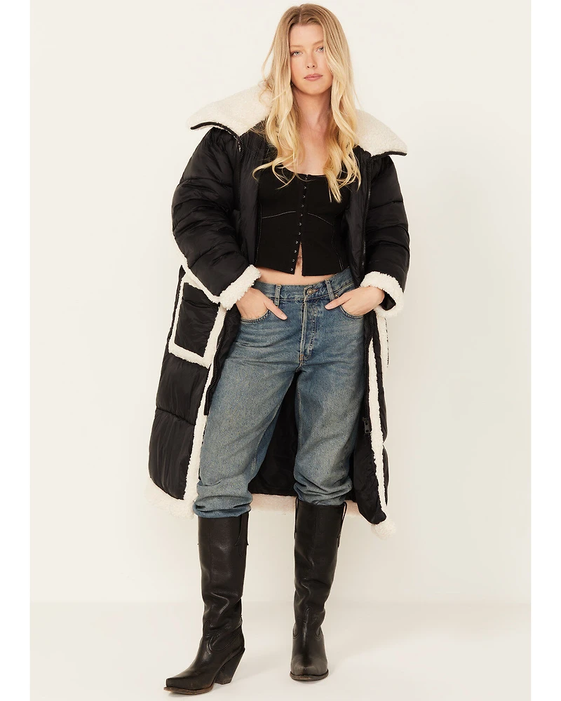 Room 34 Women's Sherpa Puffer Coat