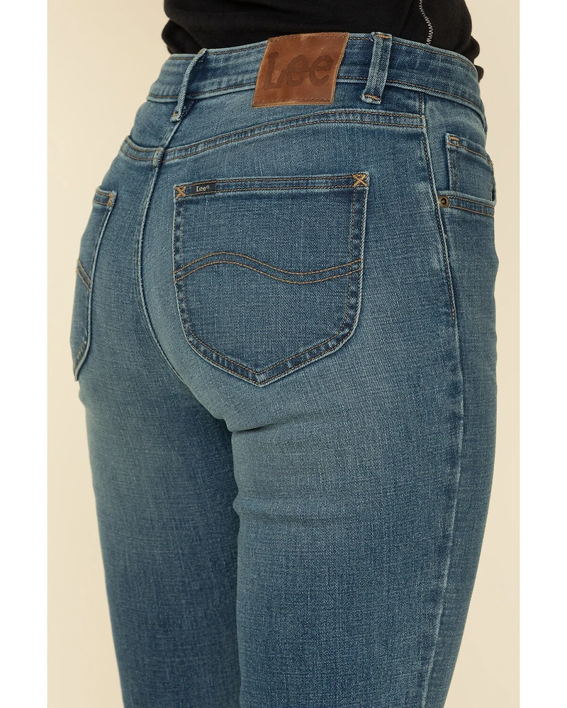 Lee Women's Kansas Fade Mid Rise Bootcut Jeans